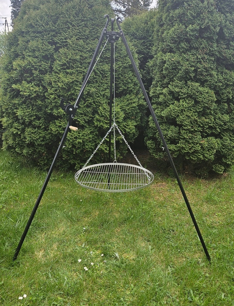 GRILL GARDEN TRIPOD FOCAL LENGTH 193 RACK WITH GRATE STAINLESS FIREPLACE Manufacturer code Grill ogrodowy trójnóg ruszt nierdzewny