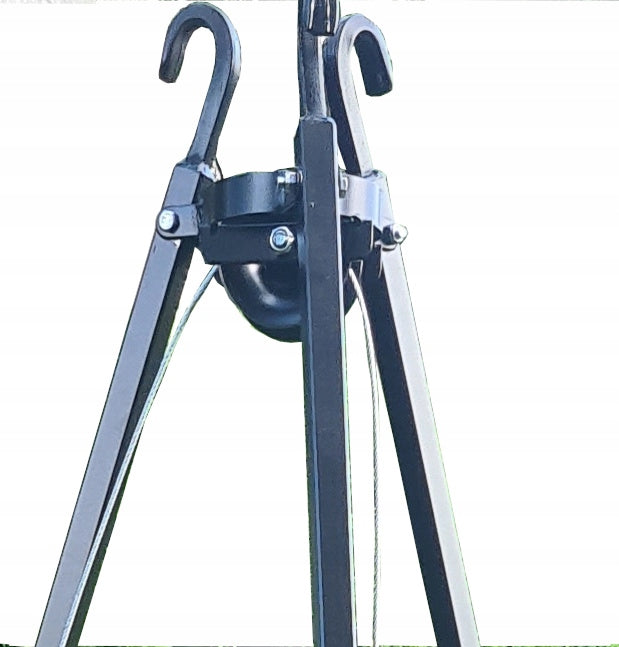 GRILL GARDEN TRIPOD THICK NICKEL GRATE 70 over hearth