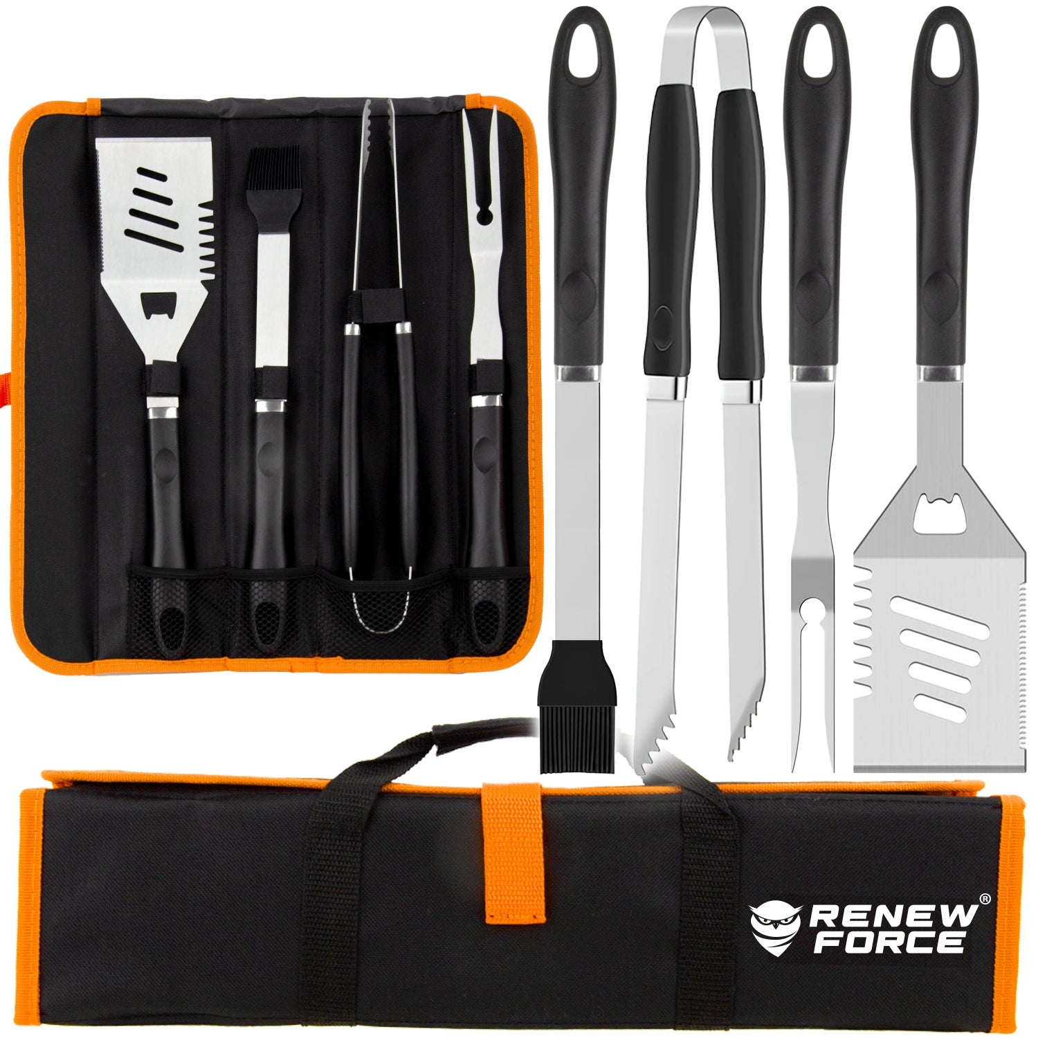 GRILL SET BBQ accessories set steel 4in1 + CASE