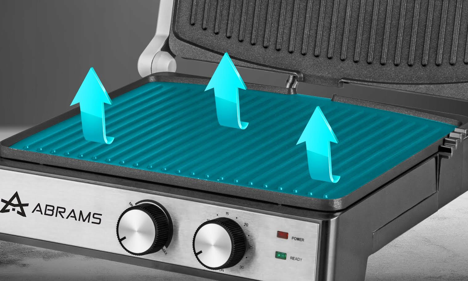 GRILL TOASTER ELECTRIC 3IN1 WITH TEMPERATURE CONTROL TIMER STRONG Packaging status original