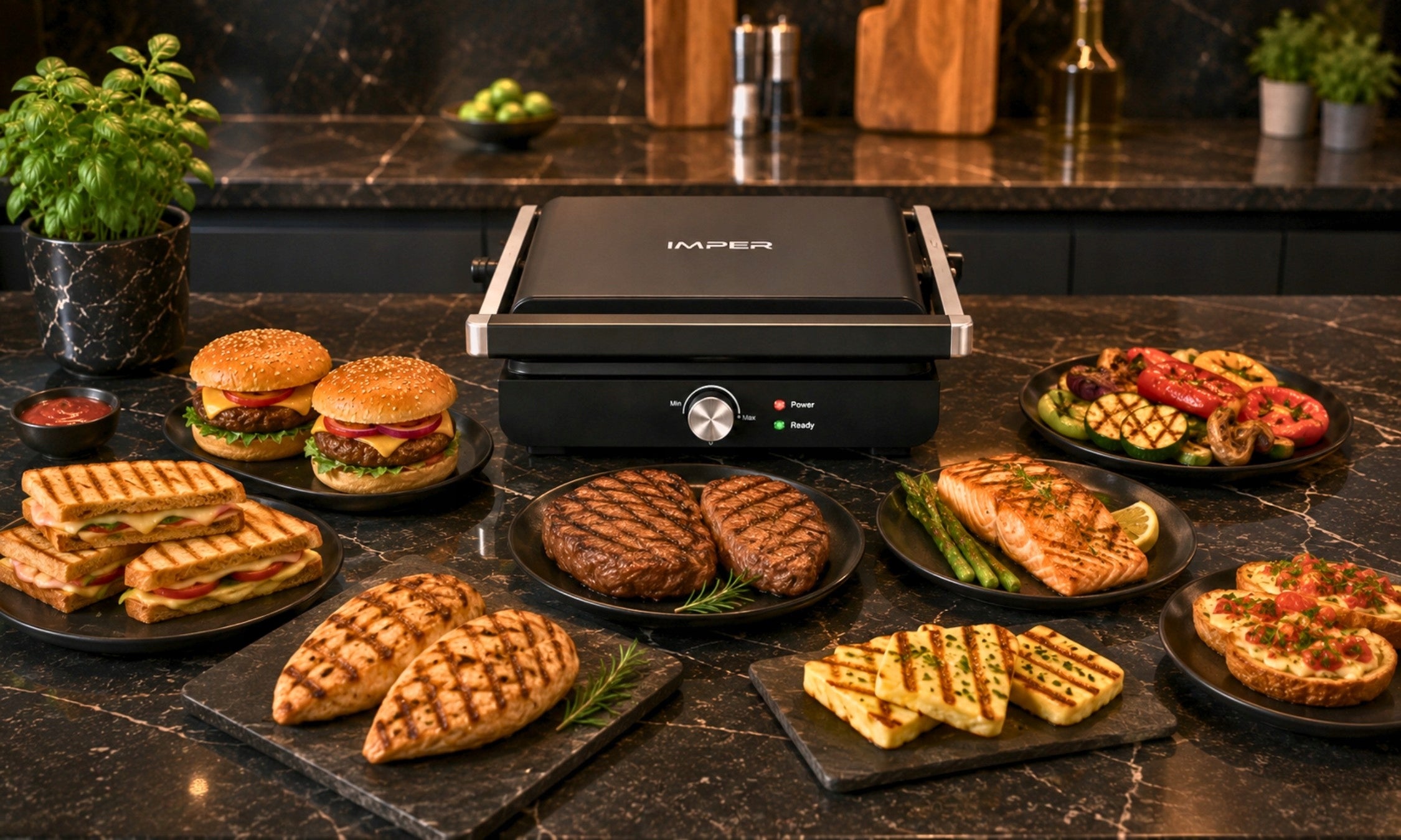 GRILL TOASTER ELECTRIC TOASTER FOR PANINI SANDWICHES FOLDING LARGE 2000W Product weight 2.7 kg