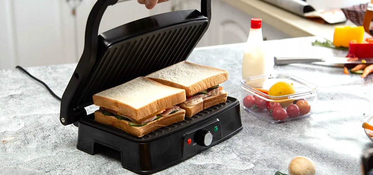 GRILL TOASTER OVEN FOR PANINI MEAT SANDWICHES 1500W Brand Aigostar