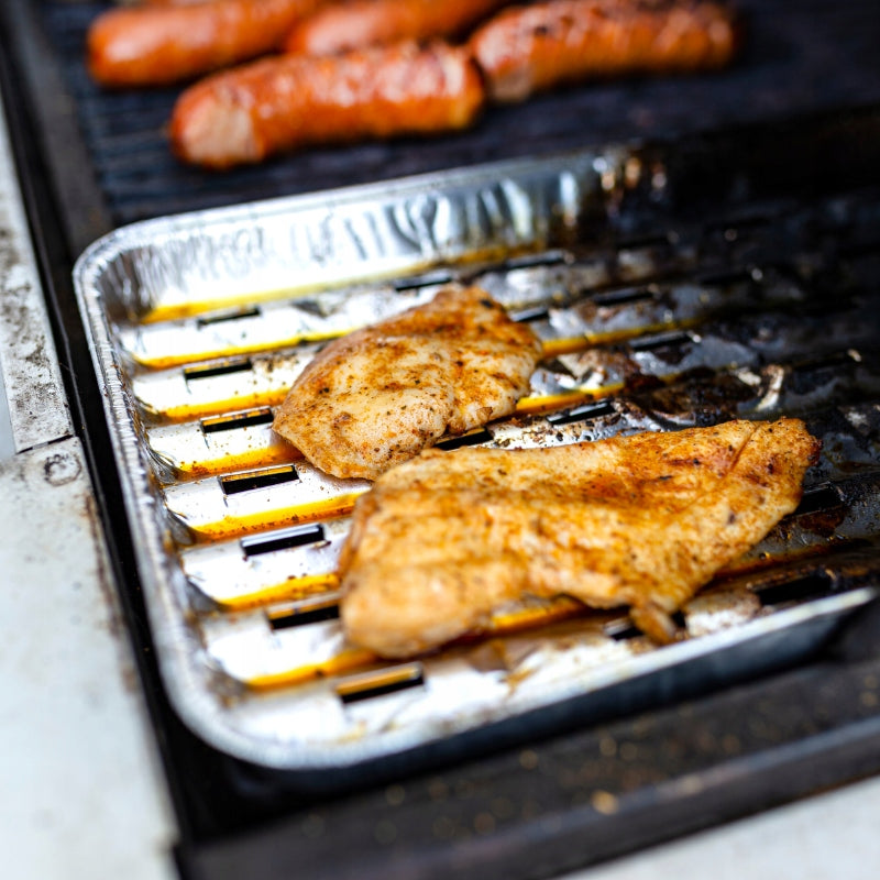 GRILL TRAYS FOR GRILLING FRYING aluminum 23x34cm 5 pieces PACLAN Manufacturer code TACKI-ALUMINIOWE-na-grilla