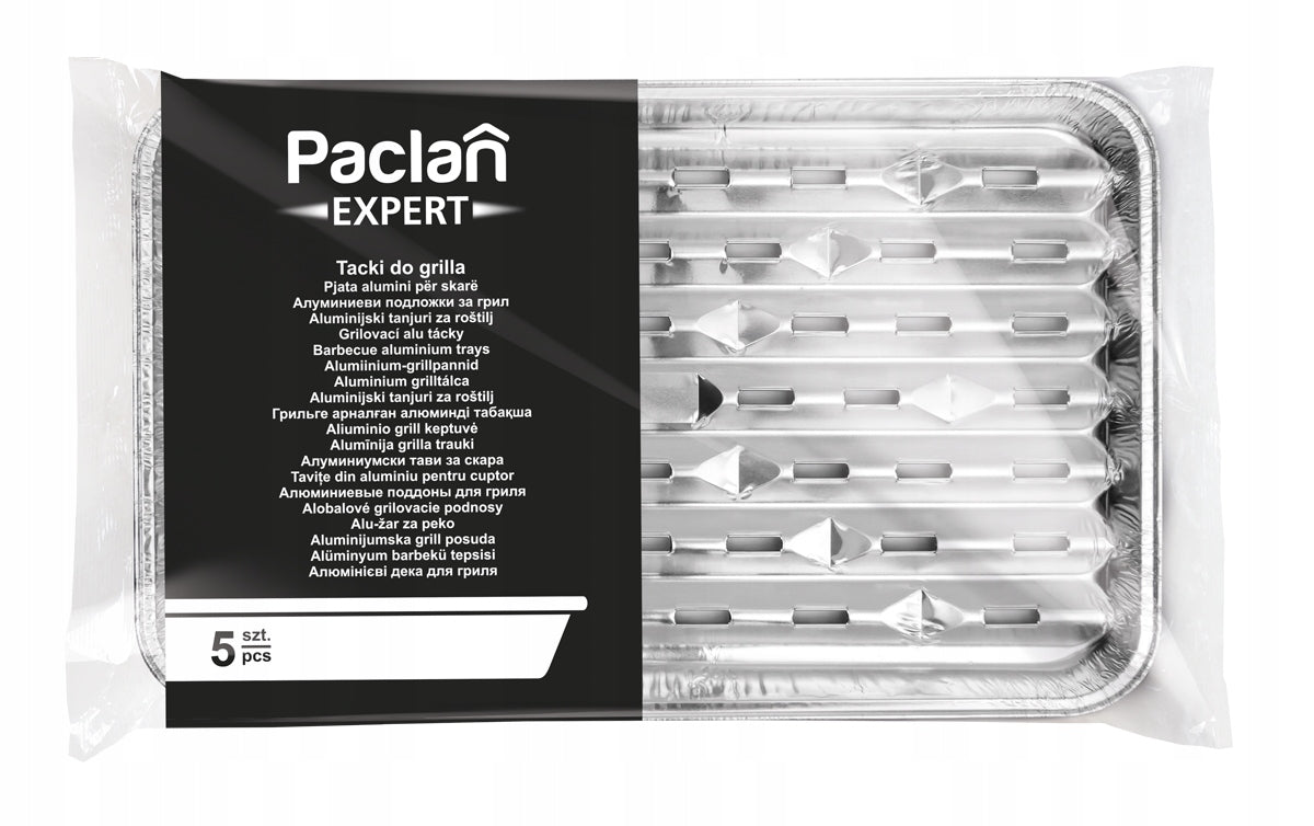 GRILL TRAYS FOR GRILLING FRYING aluminum 23x34cm 5 pieces PACLAN