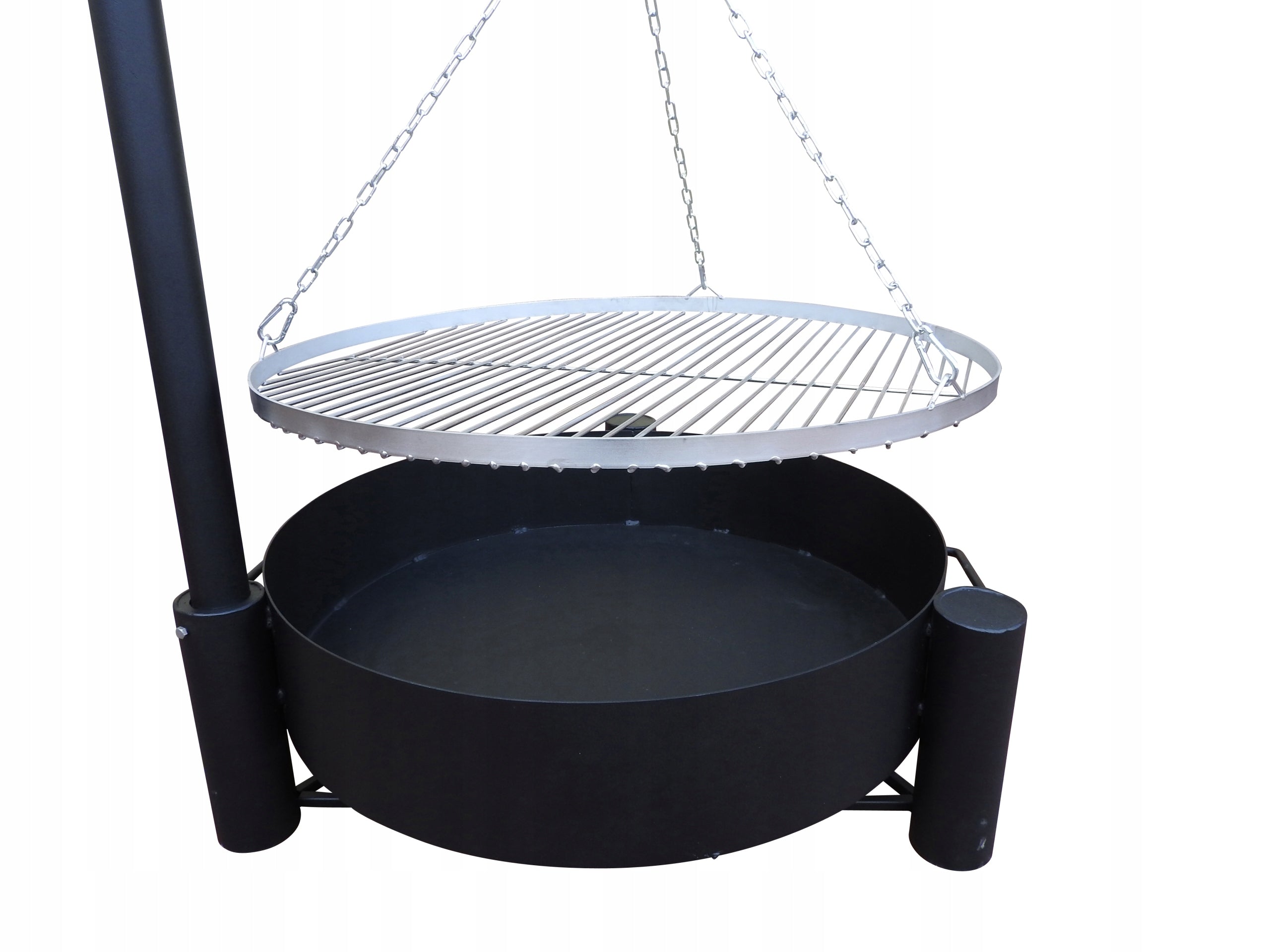 GRILL TRIPOD GARDEN CRANE FOCAL HEARTH GRATE 70 STAINLESS INOX Grate diameter / width 70 cm