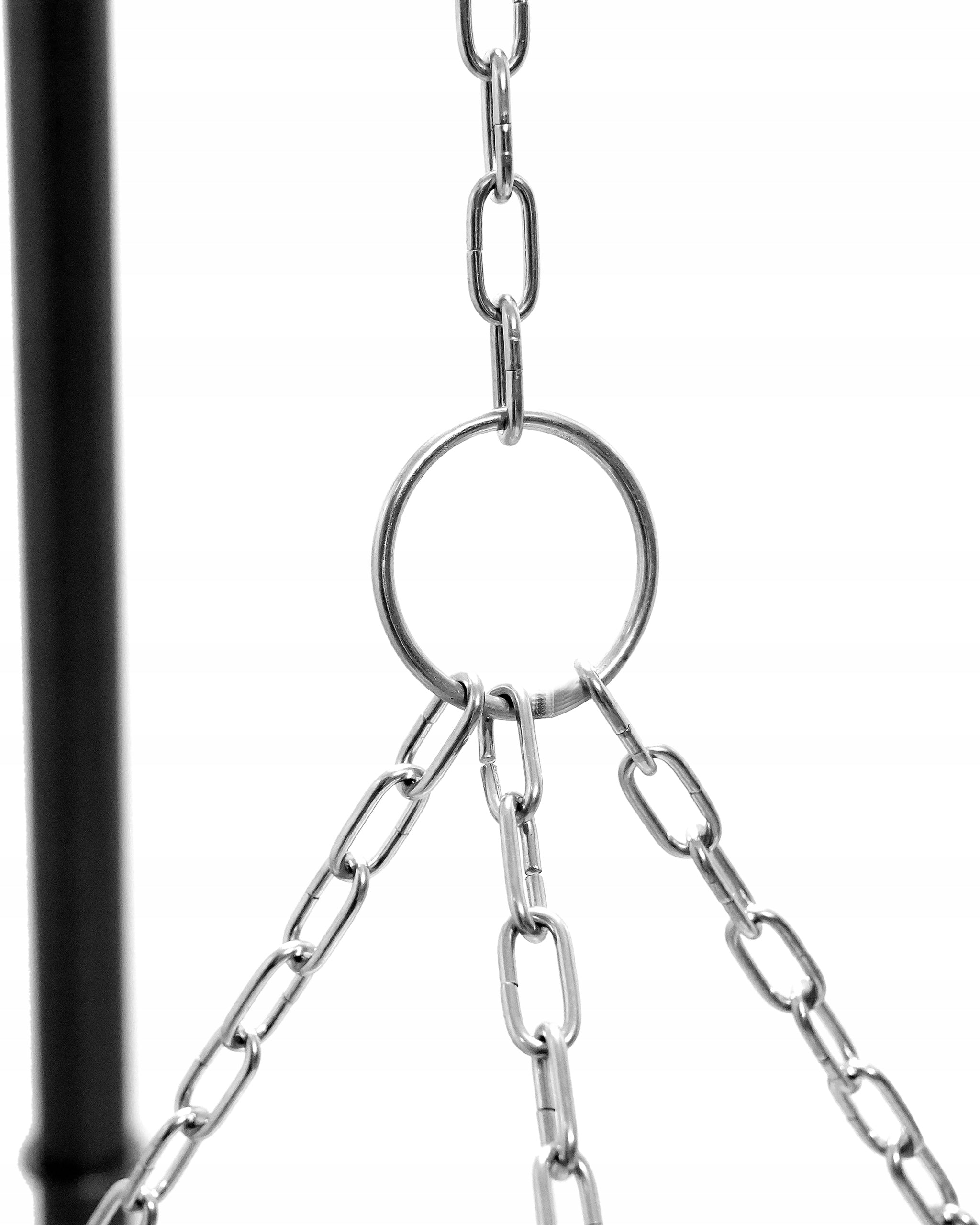 GRILL TRIPOD GARDEN GRATE STAINLESS STEEL HEARTH HANGING 66 CM LUND Grill height 200 cm