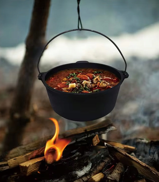GRILL TRIPOD Garden Fire Pit Hanging Grill Large Adjustable Carbon 2in1 Packaging status original
