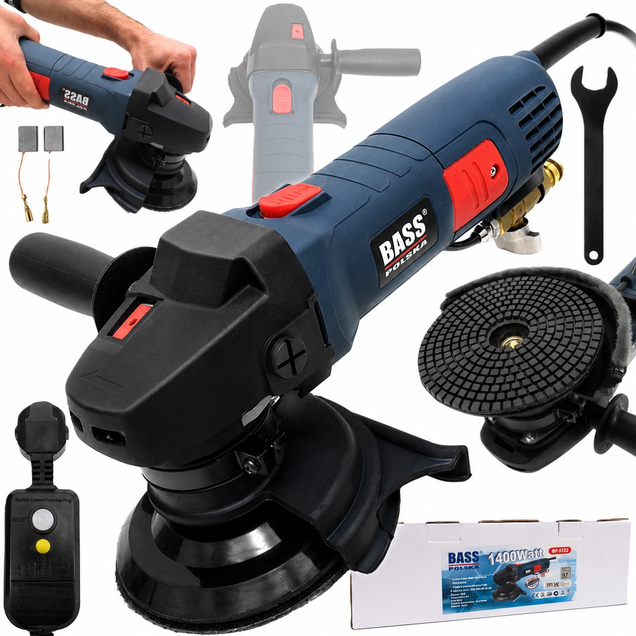 GRINDER WATER POLISHER FOR WET STONE 1400W BASS POLSKA