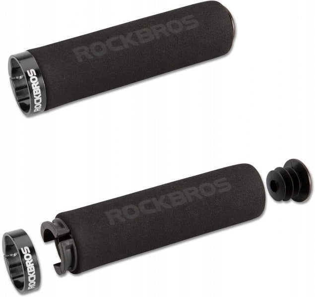 GRIPS FOAM BICYCLE GRIPS ROCKBROS BT1001BK LIGHT COMFORTABLE MTB BLACK Material foam