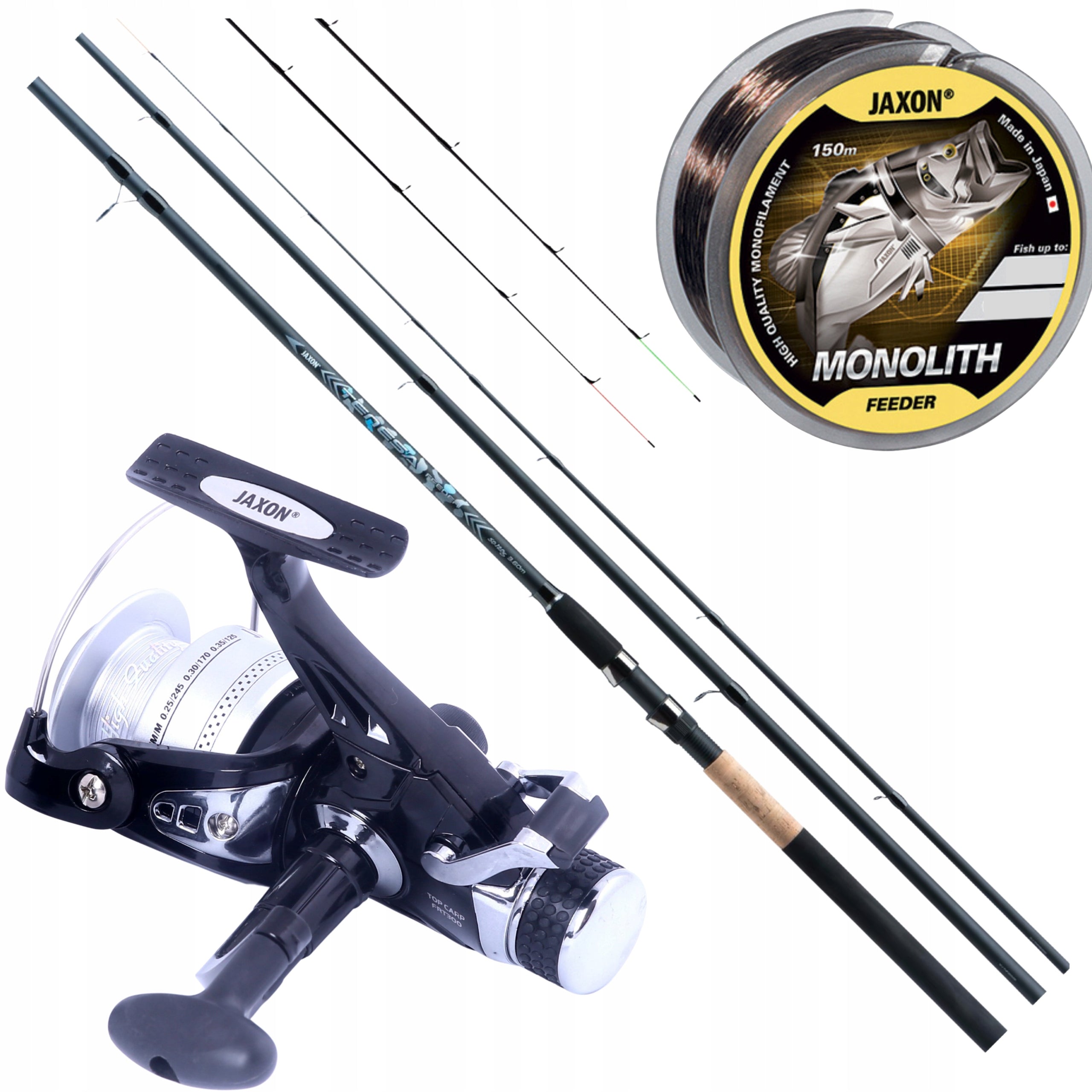 GROUND SET FEEDER Fishing Rod + Reel JAXON
