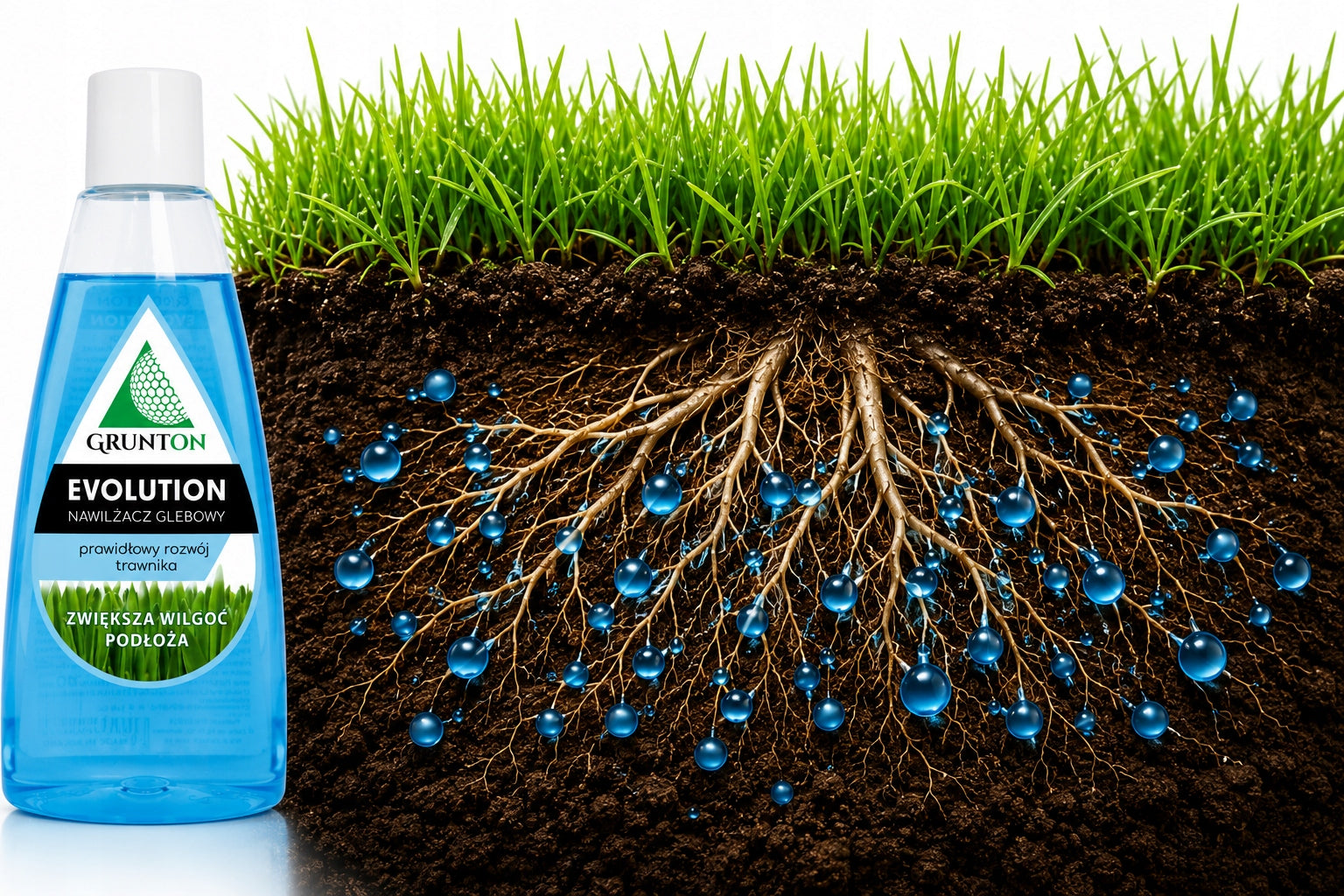 GRUNTON Evolution Liquid Concentrate Lawn Grass Humidifier 200ml 2 ary Volume 0.2 l