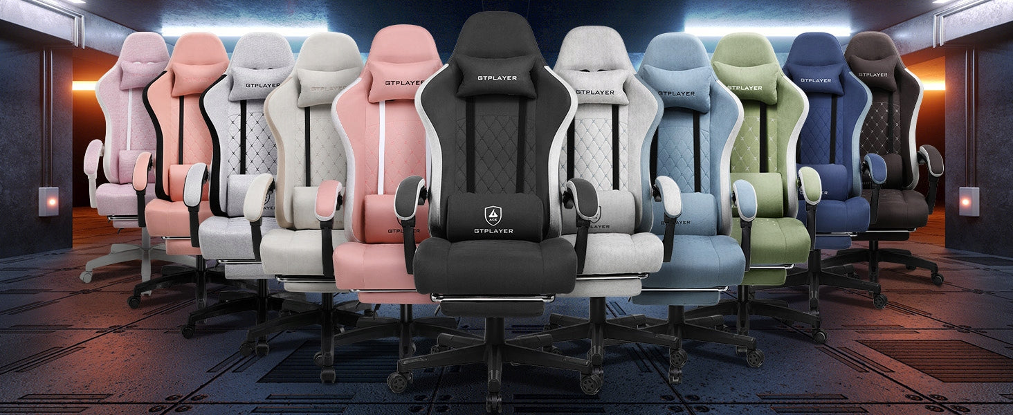 GTPLAYER fotel gamingowy krzesło do gier Krzesło powierzchnią z tkaniny Furniture depth 72 cm