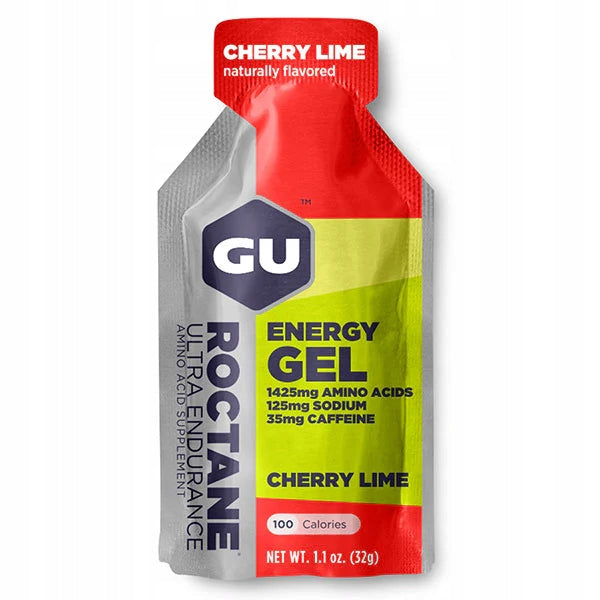 GU Racetate energy gel 32g cherry with lime