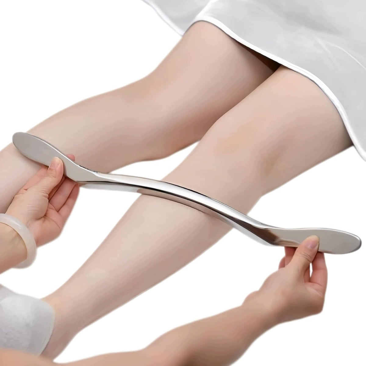 GUA SHA STAINLESS STEEL SCRAPER 30 CM FOR MUSCLE FASCIA RELAXATION Brand Premium