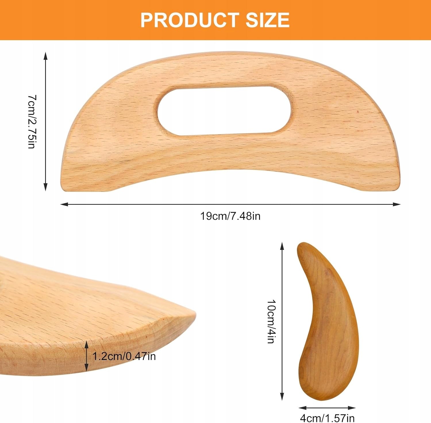 GUA SHA WOOD MASSAGER FACE AND BODY MASSAGE SET Brand Natural-Mat