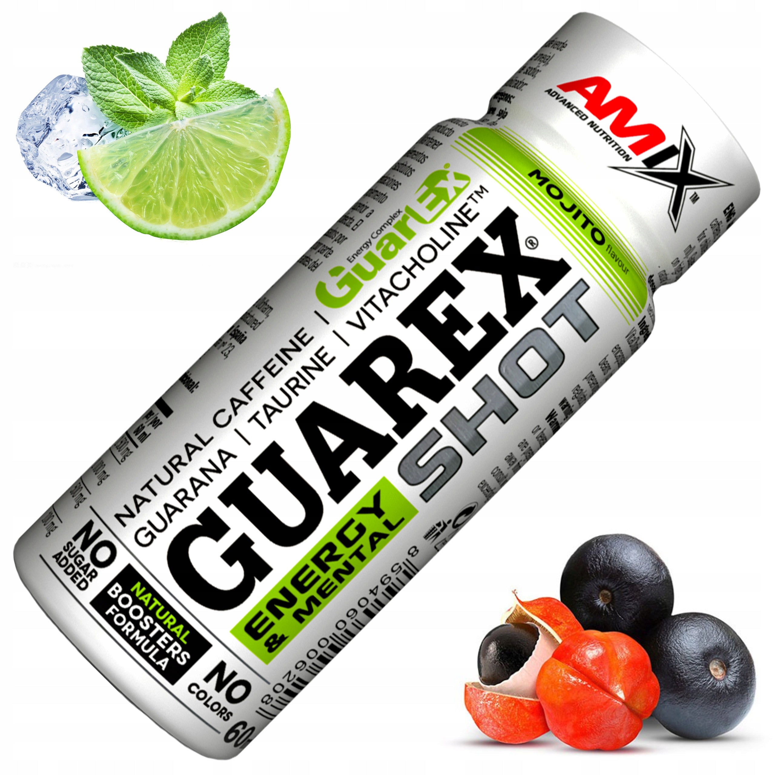 GUARANA SHOT LIQUID - Stimulation, concentration, energy Amix Guarex SHOT
