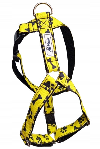 GUARD DOG HARNESS YELLOW BONES AND PAWS SIZE S AlePiesio