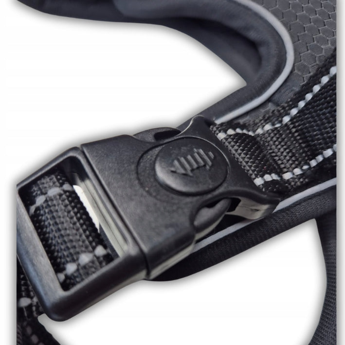 GUARD dog walking harness pressure-free comfortable COMO black L Size L