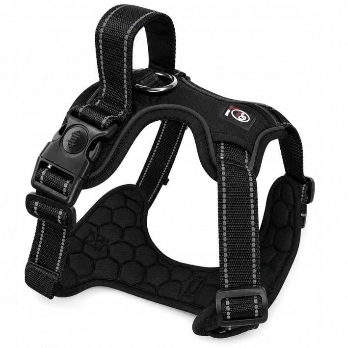 GUARD dog walking harness pressure-free comfortable COMO black L Type adjustable