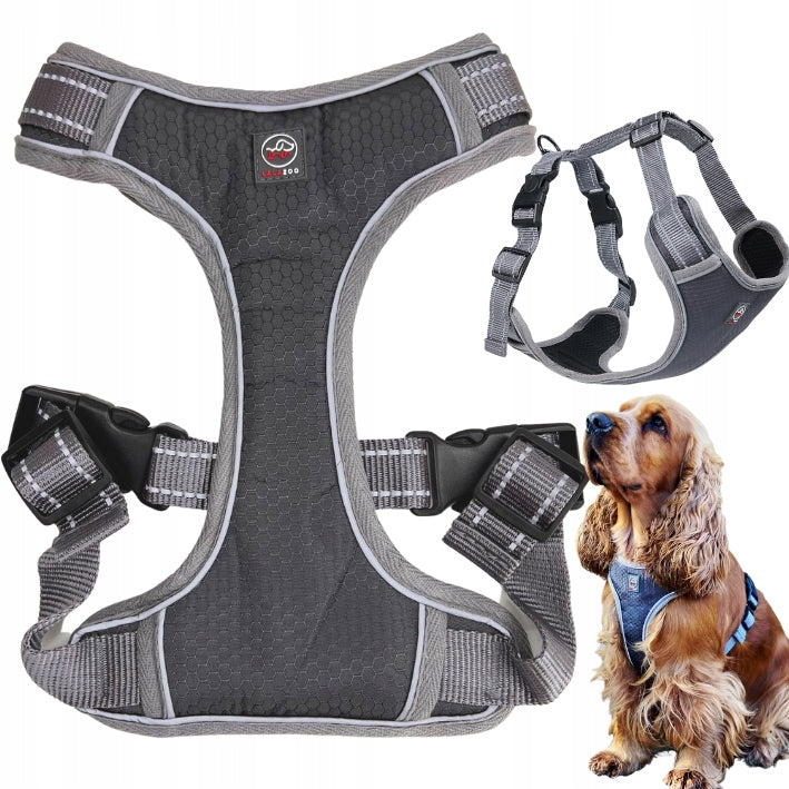 GUARD pressure-free dog harness SOLID gray L
