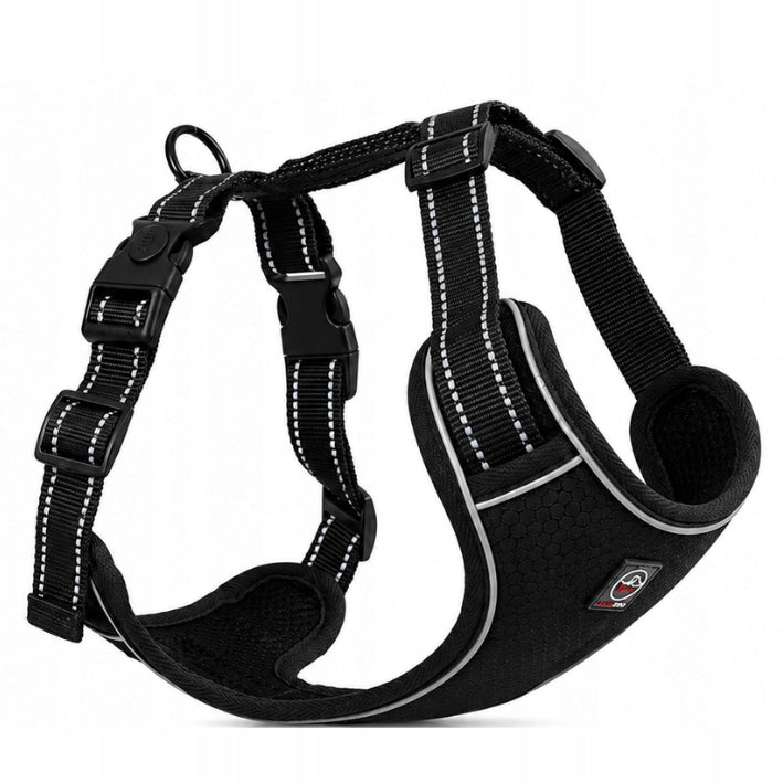 GUARD pressure-free dog harness lightweight comfortable SOLID black M Brand Lalazoo