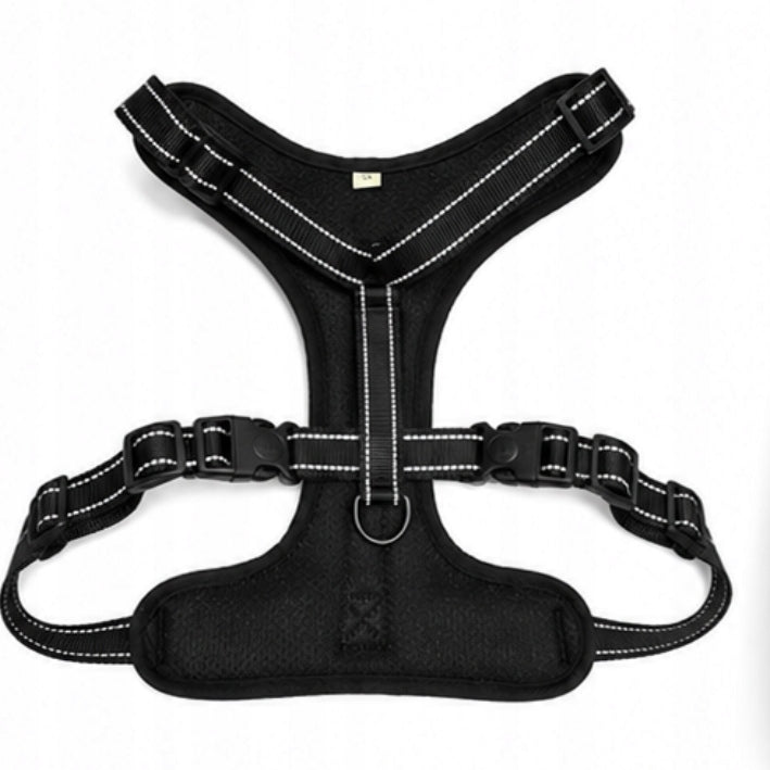 GUARD pressure-free dog harness lightweight comfortable SOLID black M Kind walking harness