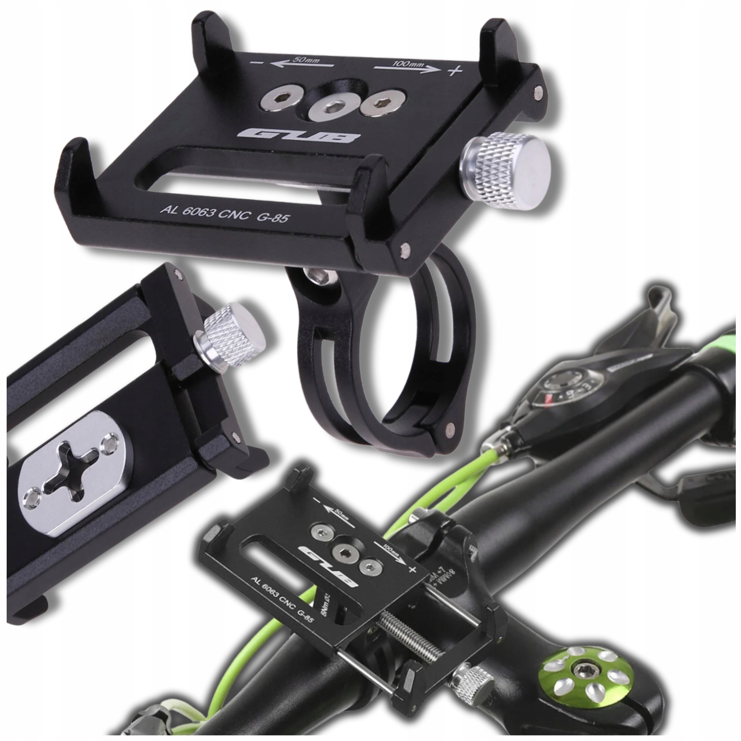 GUB Bike Phone Holder for Bike Handlebar Motorcycle Adjustable Manufacturer code ROWEROWY UCHWYT NA TELEFON KIEROWNICĘ