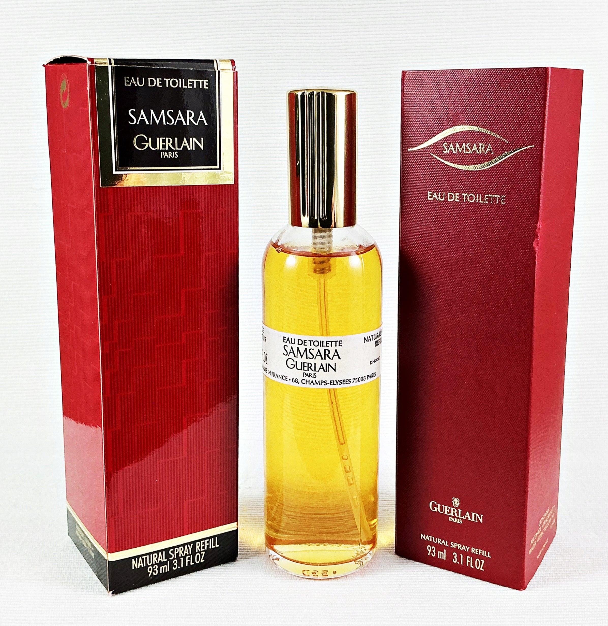 GUERLAIN SAMSARA 93ML EAU DE TOILETTE RECHARGE CARTRIDGE OLDER EDITION UNIQUE Packaging status original