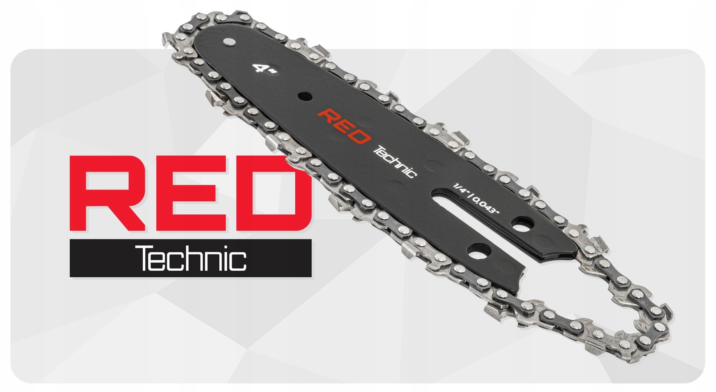 GUIDE FOR CORDLESS SAW 10CM 4" + 2X CHAIN 1,4" 0.043 Packaging status original
