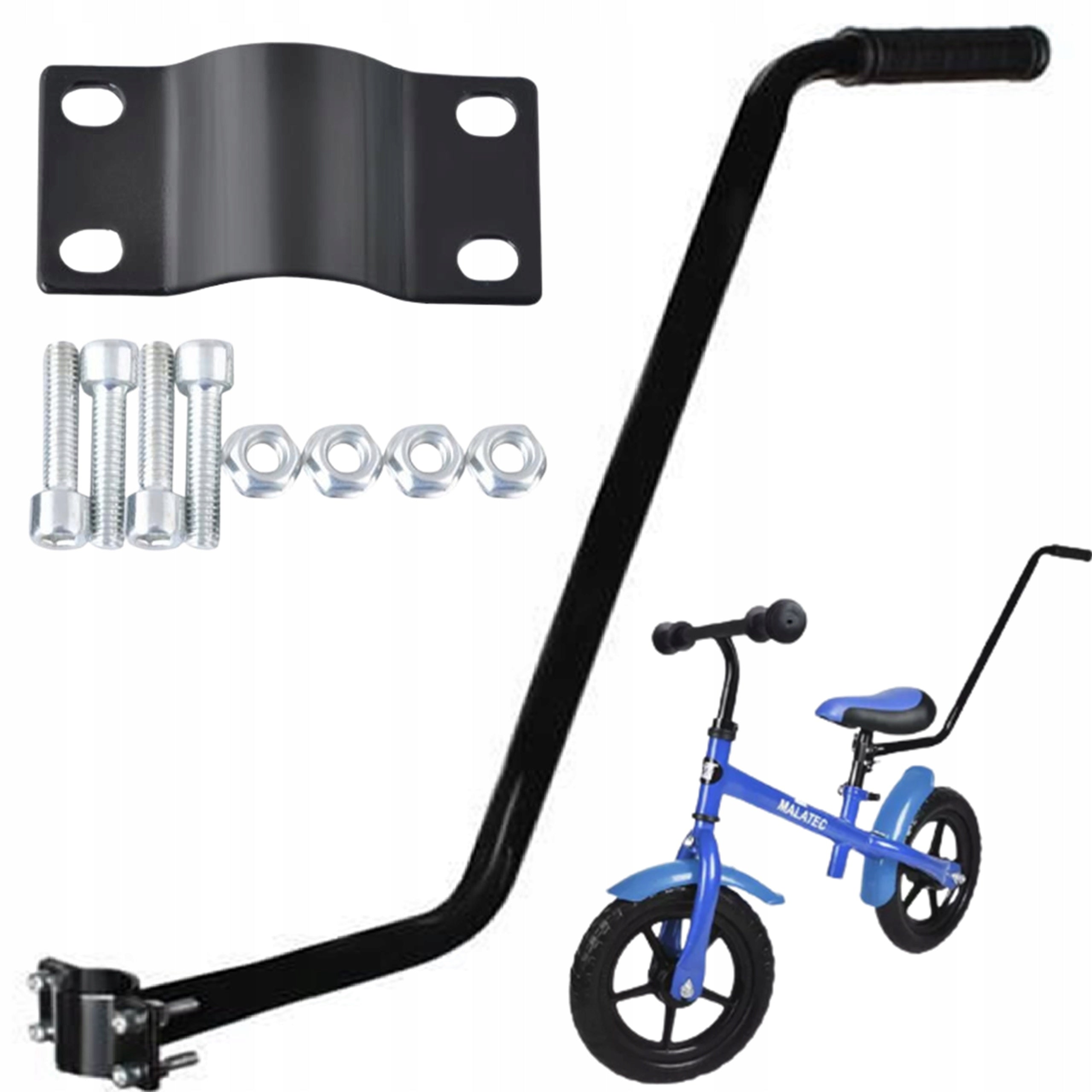 GUIDE HOLDER FOR LEARNING TO RIDE A BIKE STICK PUSHER HANDLE FOR A BIKE Brand 4NEO