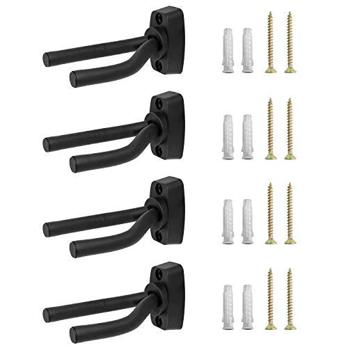 GUITAR WALL MOUNT STEEL BLACK UNIVERSAL ACOUSTIC STEEL Brand no brand