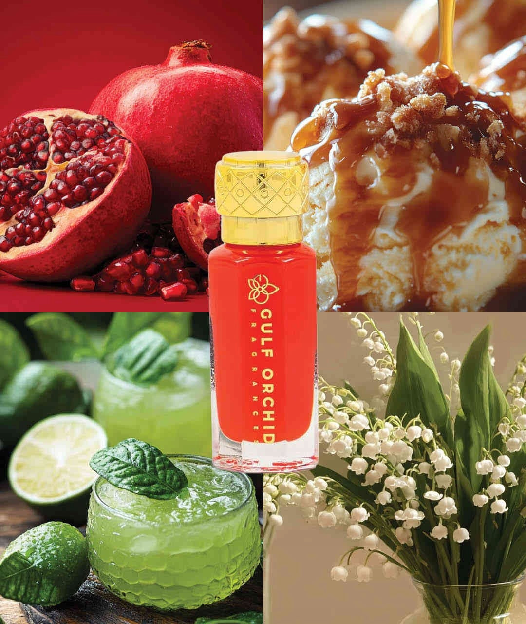 GULF ORCHID Arabic Perfume in oil for women Pomegranate 12 ml Manufacturer code per-895