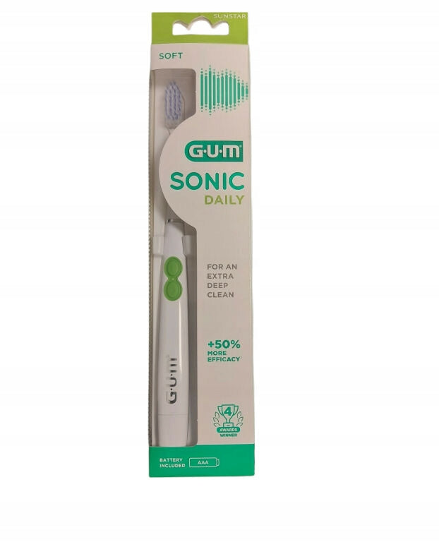 GUM Sonic Daily Soft Sonic Battery Brush