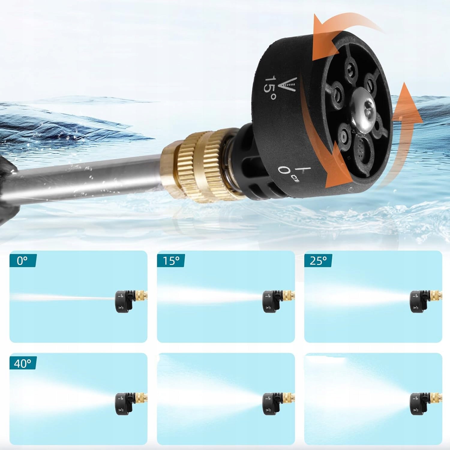 GUN FOR CLEANING AND IRRIGATION, FOR CAR, FOR TERRACE, FOR GARDEN Packaging status original