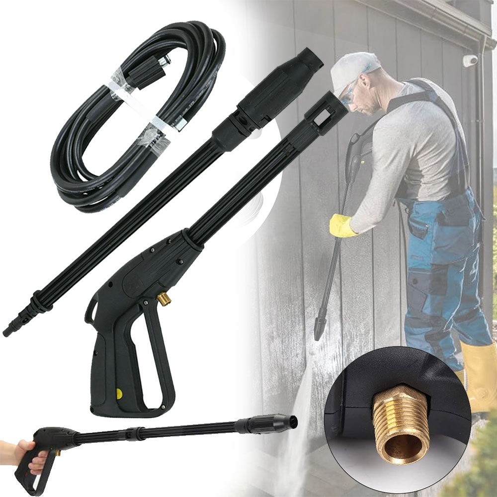 GUN FOR HIGH PRESSURE WASHER + HOSE 5M LANCE WITH NOZZLE SET