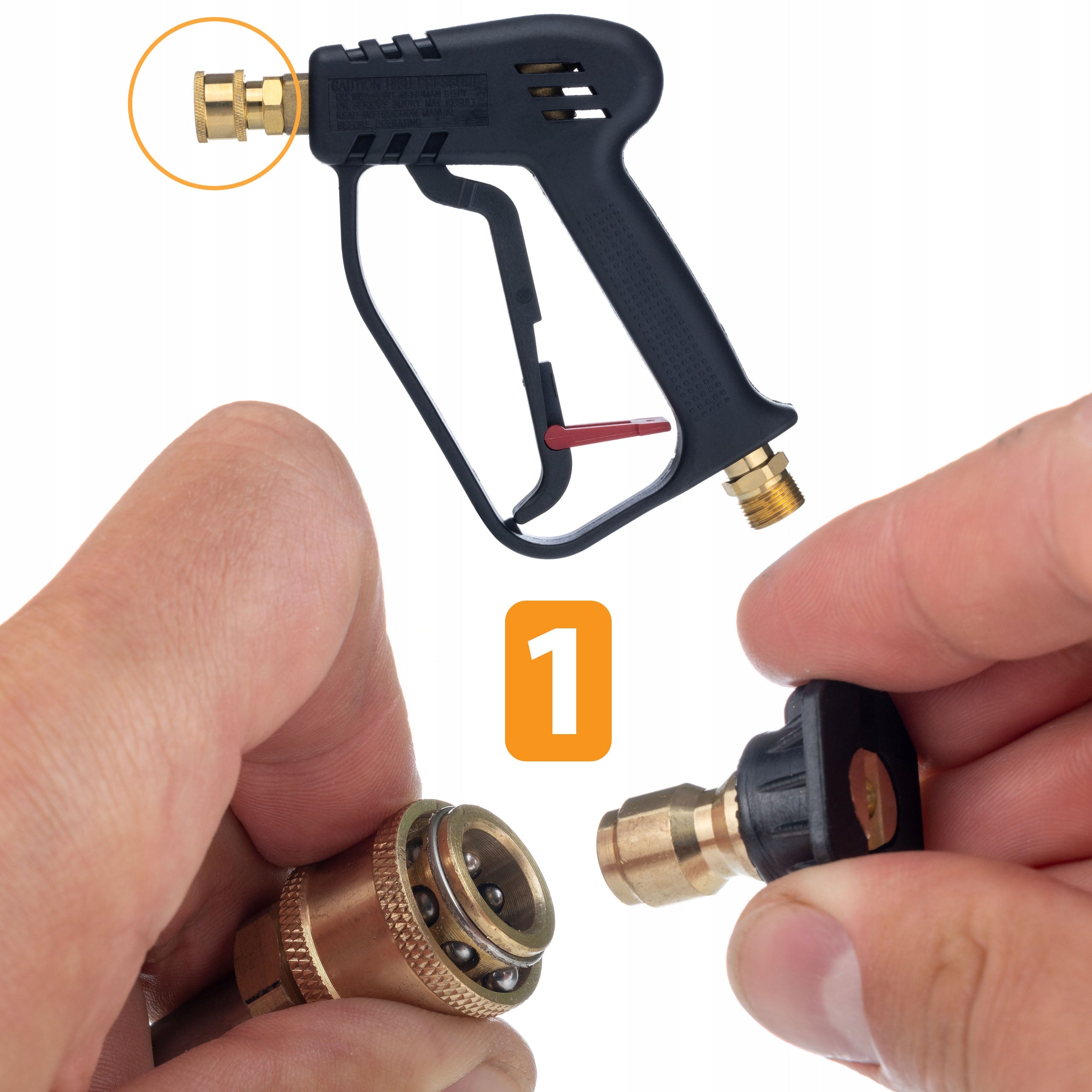 GUN FOR PRESSURE WASHER KARCHER HD HDS 22MM QUICK RELEASE LOCK Packaging status original