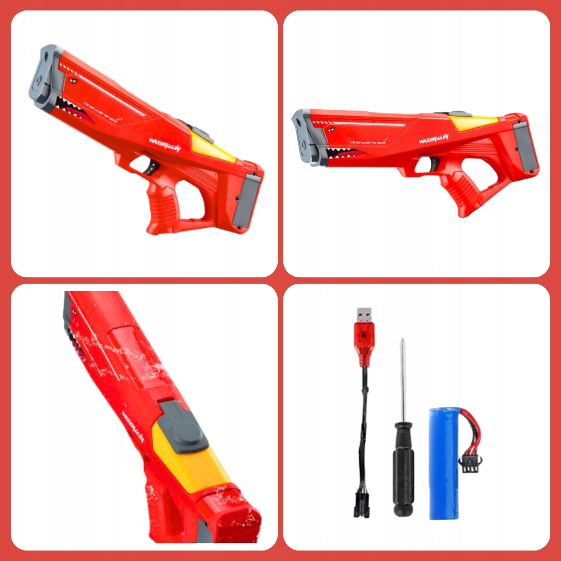 GUN WATER RIFLE LARGE WATER CANNON FOR CHILDREN ELECTRIC LARGE Brand MEMFLOW