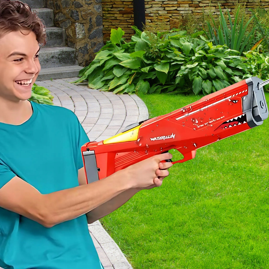 GUN WATER RIFLE LARGE WATER CANNON FOR CHILDREN ELECTRIC LARGE Character/Title none
