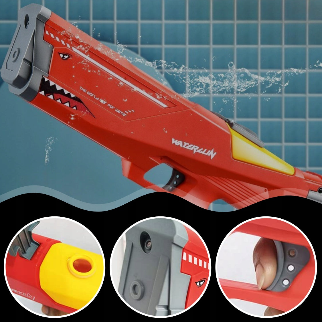 GUN WATER RIFLE LARGE WATER CANNON FOR CHILDREN ELECTRIC LARGE Kind water gun