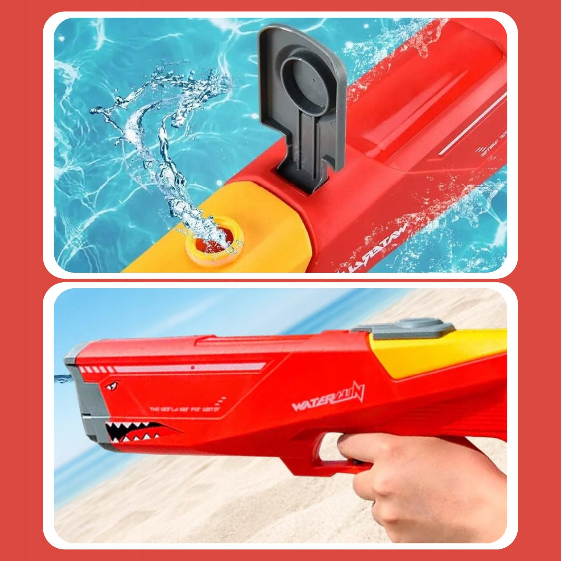 GUN WATER RIFLE LARGE WATER CANNON FOR CHILDREN ELECTRIC LARGE Length 42 cm