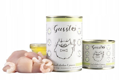 GUSSTO FRESH CHICKEN & PRAWNS - FRESH CHICKEN WITH SHRIMP 400g for cat Manufacturer code 5904673556848