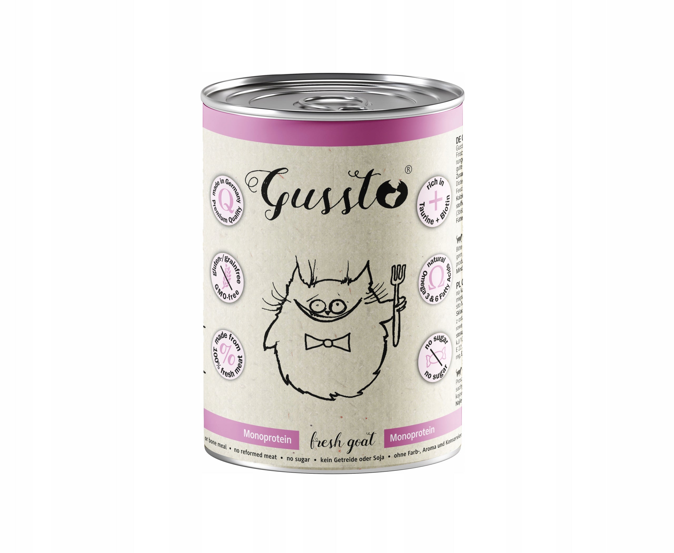 GUSSTO - FRESH GOAT Goat meat for cats 400g