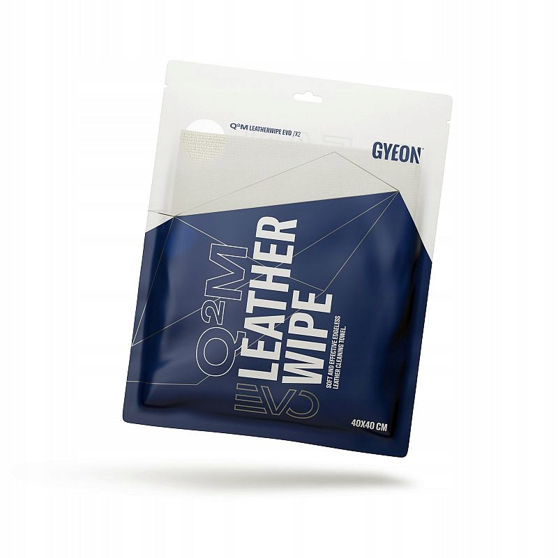 GYEON LeatherWipe EVO 40x40cm White Microfiber Leather Cloth 2-Pack