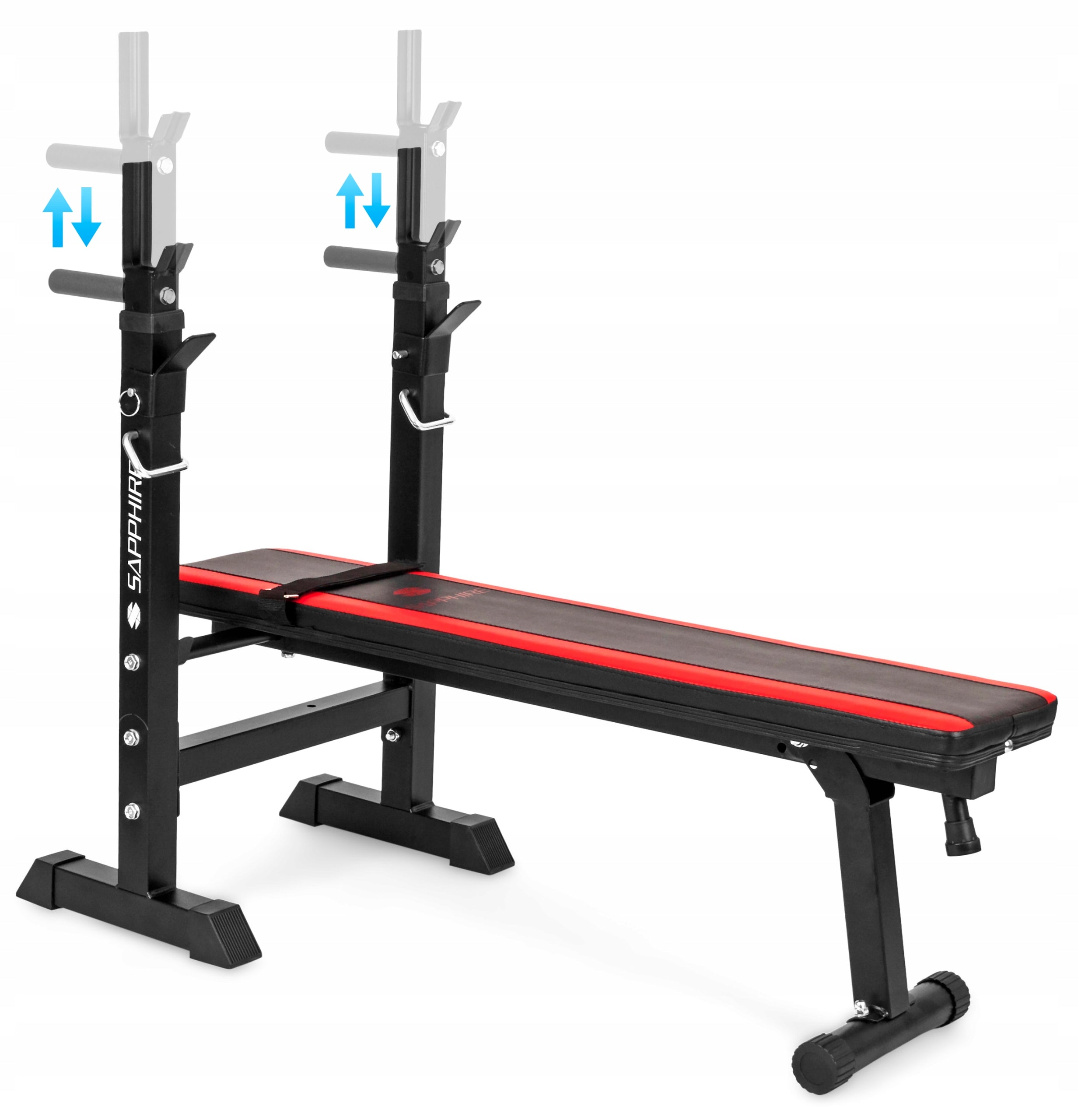 GYM SAPPHIRE 152kg BODYBUILDING SET BENCH RIDGES LOAD dumbbells Set elements short barbell pole straight barbell pole adjustable bench incline bench plate/weights