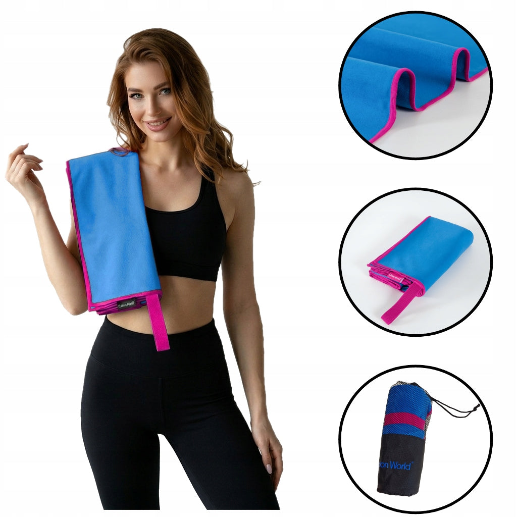 GYM TOWEL FIT QUICK-DRYING LARGE SPORTS BEACH MICROFIBER