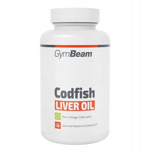 GYMBEAM COD LIVER OIL 90 caps HEART BRAIN Expiration date at least six months from the date of purchase