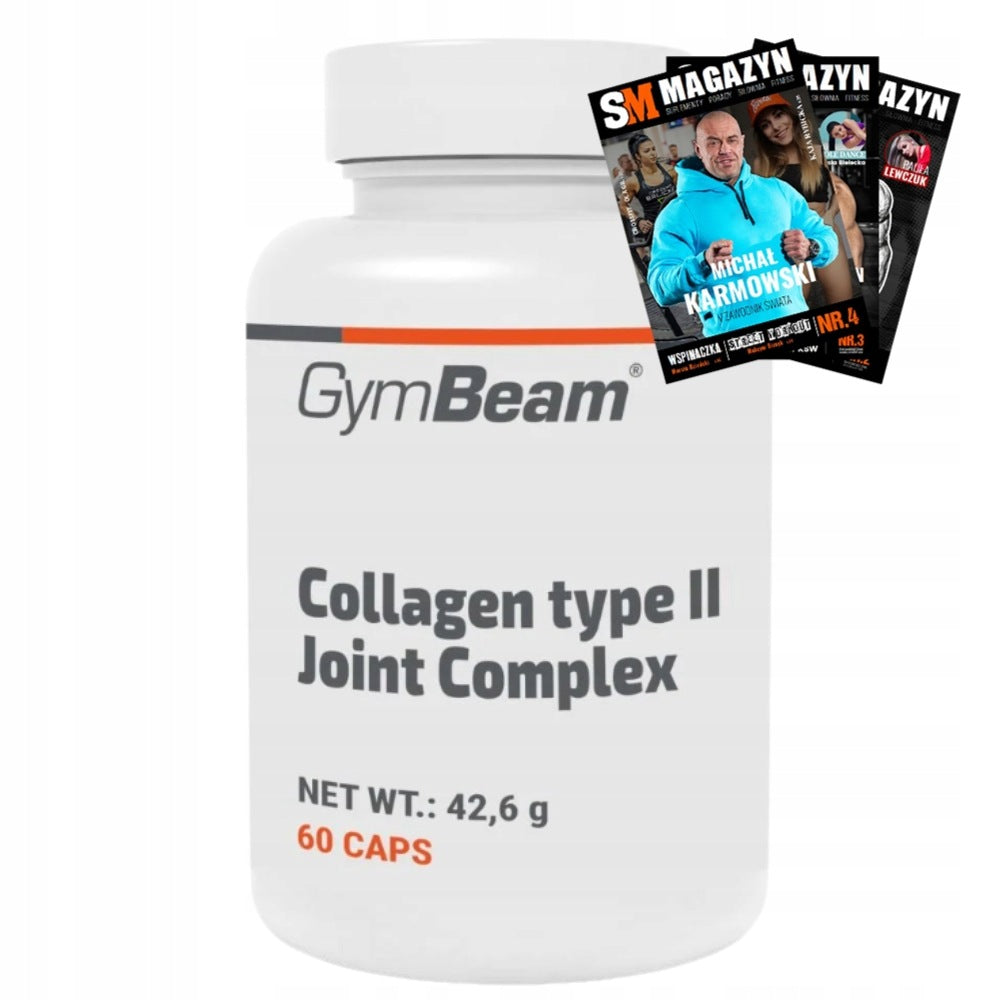 GYMBEAM COLLAGEN COMPLEX TYPE II FOR JOINTS HAIR SKIN VITAMIN C D3