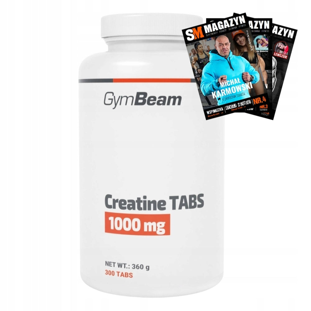 GYMBEAM CREATINE TABS 1000 mg 300 tabl STRENGTH ENERGY STIMULATION