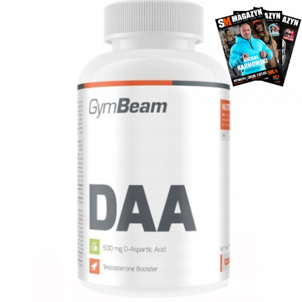GYMBEAM D-ASPARTIC ACID 120 caps MUSCLE MASS STRENGTH