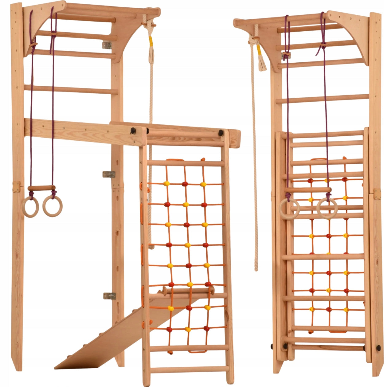 GYMNASTIC LADDER TRAINING FOLDING ADJUSTABLE OBSTACLE COURSE BAR